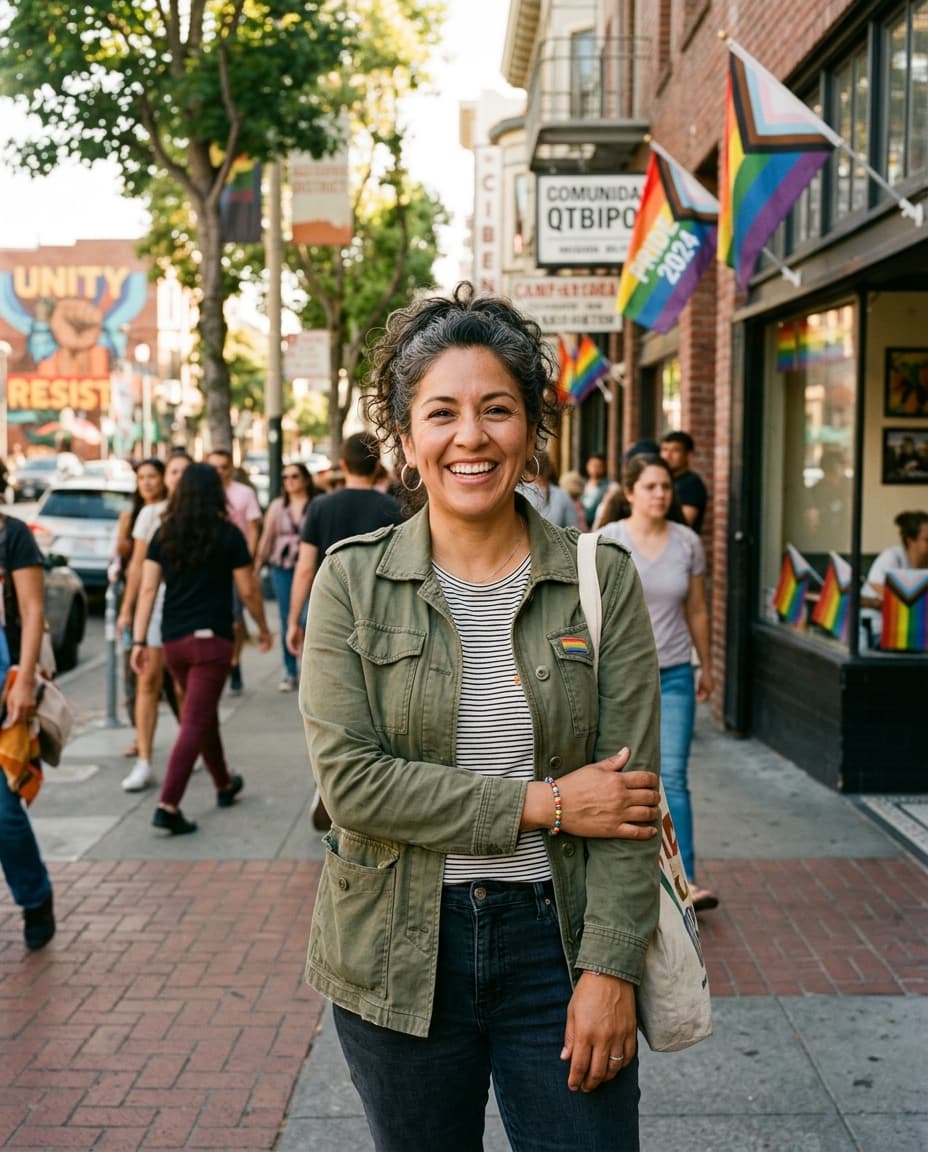 Retrato editorial de Ally